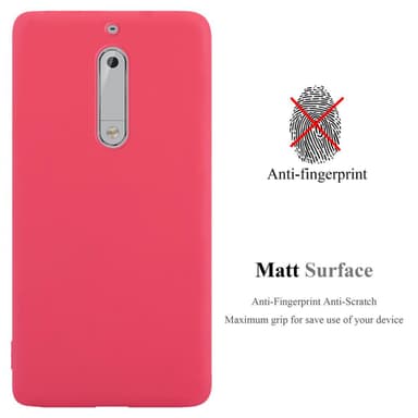 Deksel Nokia 5 2017 Silikon cover (rød)