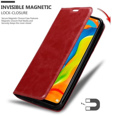 Huawei P30 LITE lommebokdeksel case (rød)