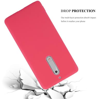 Deksel Nokia 5 2017 Silikon cover (rød)