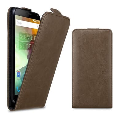 OnePlus 2 deksel flip cover (brun)