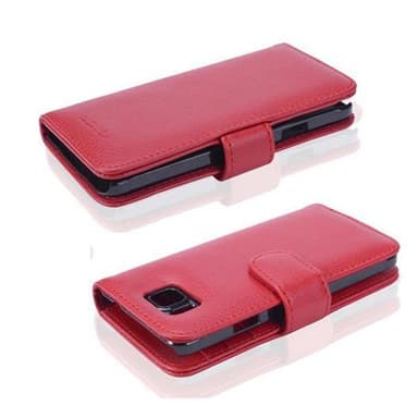 Samsung Galaxy ALPHA lommebokdeksel case (rød)