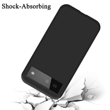 Google PIXEL 6 silikondeksel case (Svart)