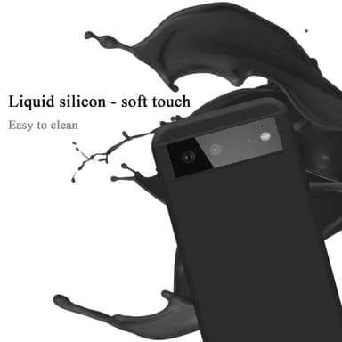 Google PIXEL 6 silikondeksel case (Svart)