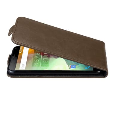 OnePlus 2 deksel flip cover (brun)