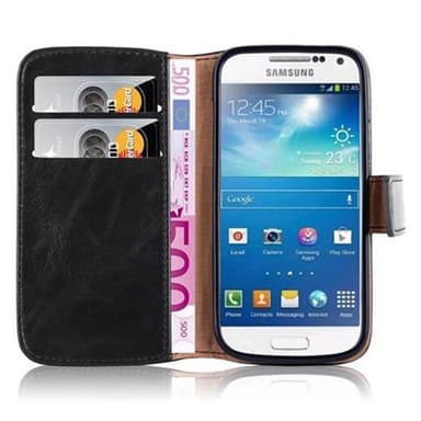 Samsung Galaxy S4 MINI lommebokdeksel etui (svart)