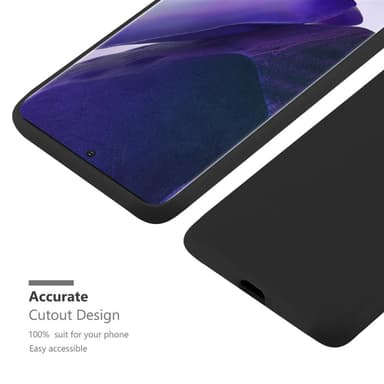 Deksel Samsung Galaxy NOTE 20 Silikon cover (svart)