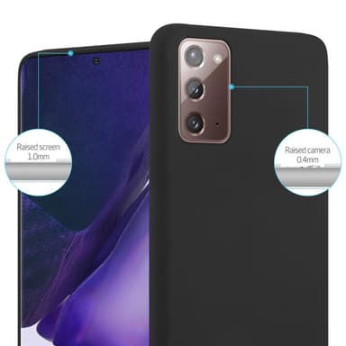 Deksel Samsung Galaxy NOTE 20 Silikon cover (svart)