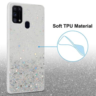 Samsung Galaxy M31 Silikondeksel Glitter