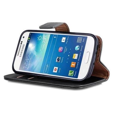 Samsung Galaxy S4 MINI lommebokdeksel etui (svart)