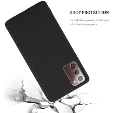 Deksel Samsung Galaxy NOTE 20 Silikon cover (svart)