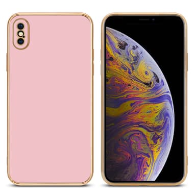iPhone X / XS silikondeksel case (rosa)