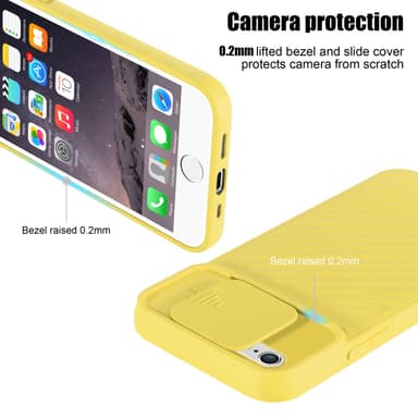 iPhone 6 / 6S silikondeksel case (gul)