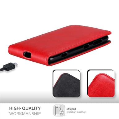 Nokia Lumia 625 deksel flip cover (rød)