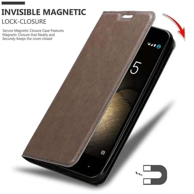 BQ Aquaris U PLUS lommebokdeksel case (brun)