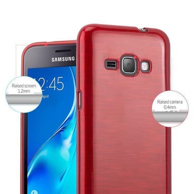 Samsung Galaxy J1 2016 silikondeksel cover (rød)