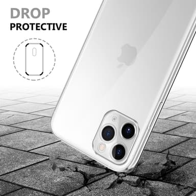 iPhone 11 PRO MAX Deksel 360 Case Cover (gjennomsiktig)