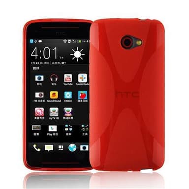 HTC BUTTERFLY S Deksel Case Cover (rød)