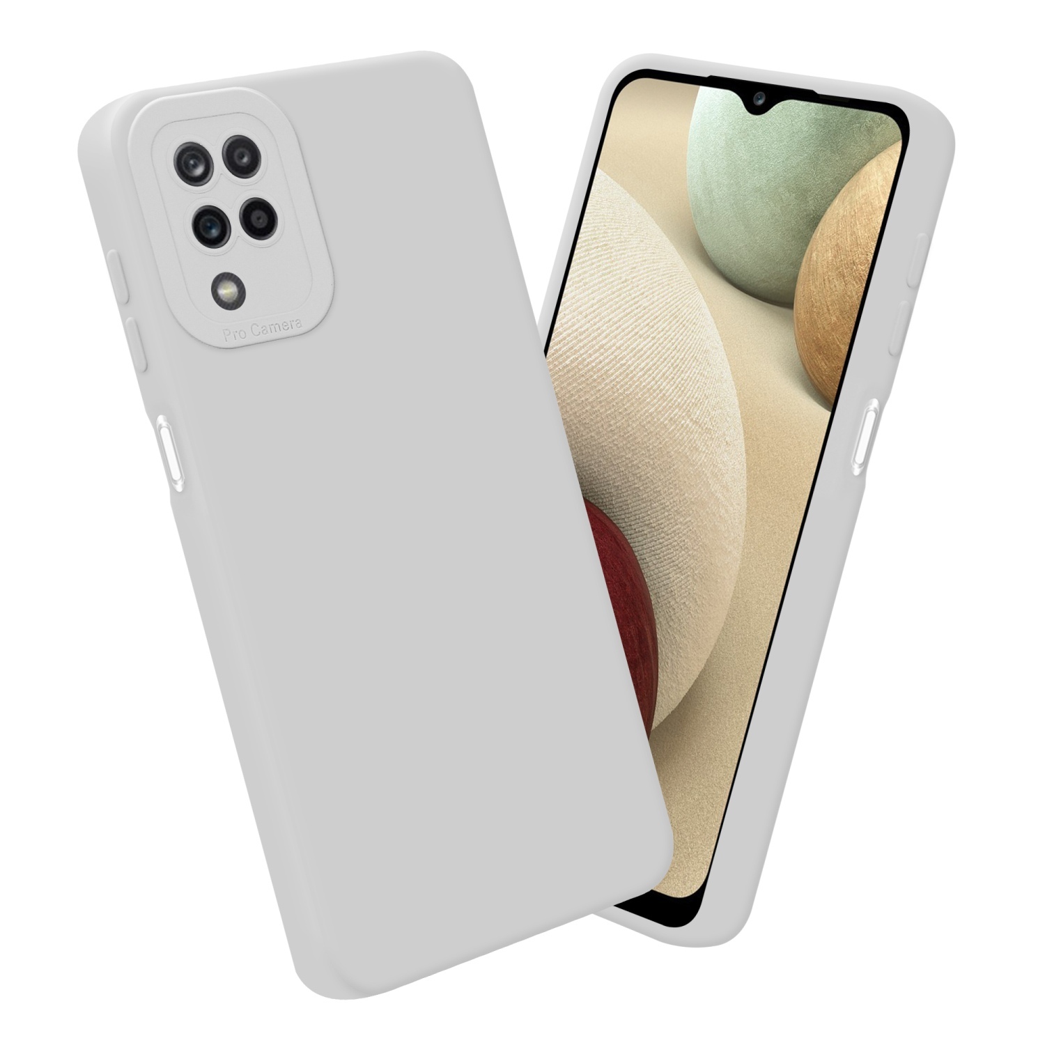 Samsung Galaxy A12 / M12 Deksel case (hvit)
