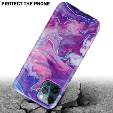 iPhone 12 PRO MAX lommebokdeksel etui (lilla)