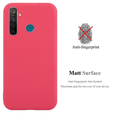 Deksel Realme 5 PRO / Realme Q Silikon cover (rød)
