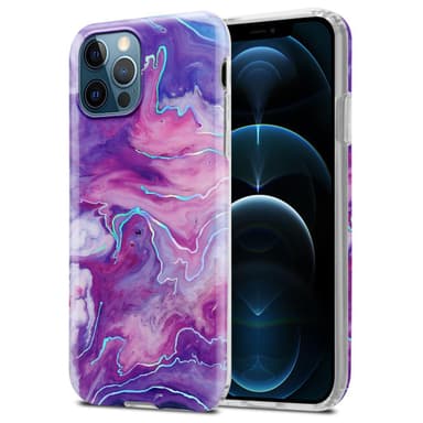 iPhone 12 PRO MAX lommebokdeksel etui (lilla)