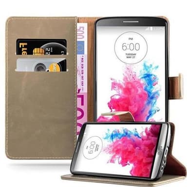 LG G3 lommebokdeksel etui (brun)