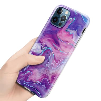 iPhone 12 PRO MAX lommebokdeksel etui (lilla)