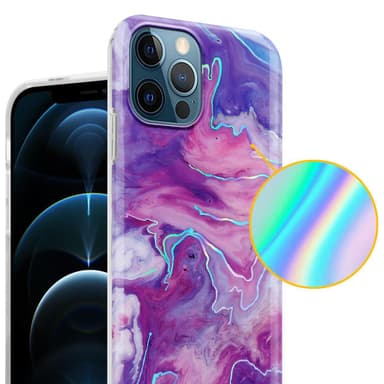 iPhone 12 PRO MAX lommebokdeksel etui (lilla)