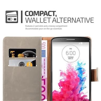 LG G3 lommebokdeksel etui (brun)