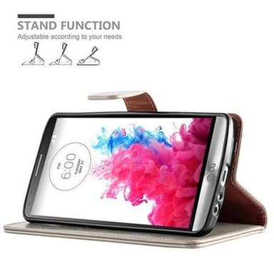 LG G3 lommebokdeksel etui (brun)