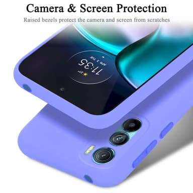 Motorola EDGE 30 silikondeksel case (lilla)