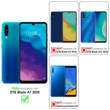 ZTE Blade A7 2020 lommebokdeksel case (svart)