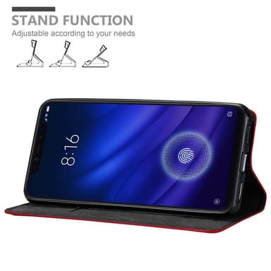 Xiaomi Mi 8 PRO lommebokdeksel case (rød)