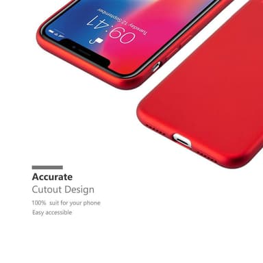 Deksel iPhone X / XS Case Cover (rød)
