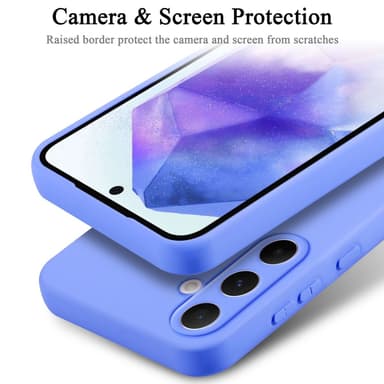 Samsung Galaxy A55 silikondeksel case (Lilla)