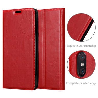 Xiaomi Mi 8 PRO lommebokdeksel case (rød)