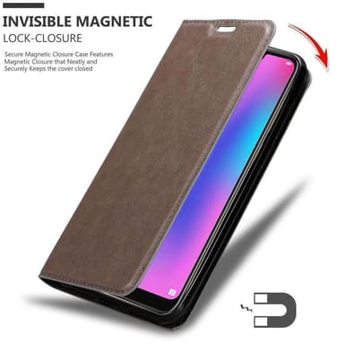 Honor 8C lommebokdeksel case (brun)