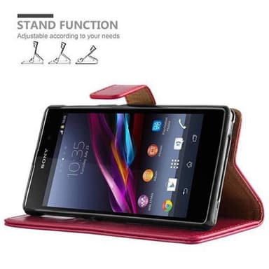 Sony Xperia Z1 lommebokdeksel etui (rød)