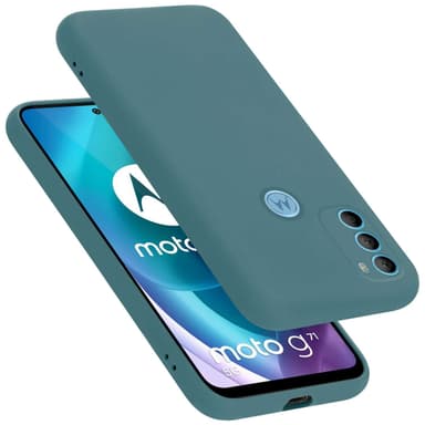 Motorola MOTO G71 5G silikondeksel case (Grønn)