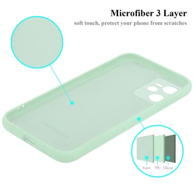 Realme C35 / Narzo 50A PRIME silikondeksel case (grønn)