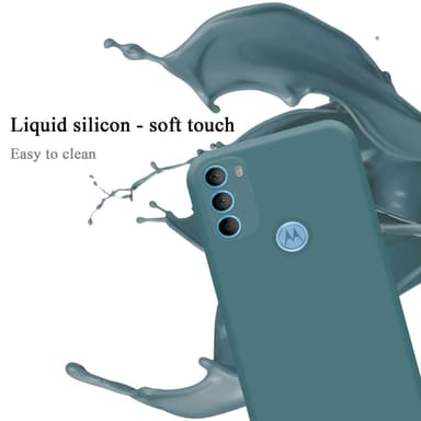 Motorola MOTO G71 5G silikondeksel case (Grønn)
