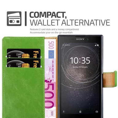 Sony Xperia L2 lommebokdeksel etui (grønn)