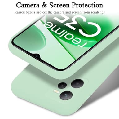 Realme C35 / Narzo 50A PRIME silikondeksel case (grønn)
