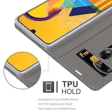 Samsung Galaxy M21 / M30s lommebokdeksel etui (grå)