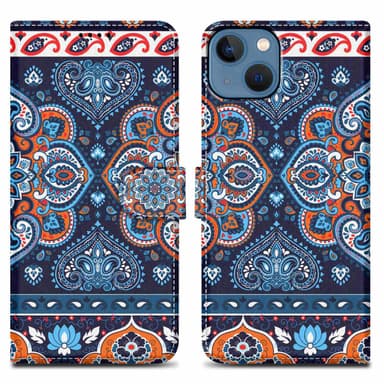 iPhone 14 PLUS lommebokdeksel etui (blå)