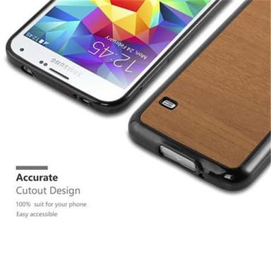 Samsung Galaxy S5 / S5 NEO Deksel Case Cover (brun)