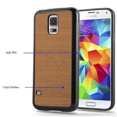 Samsung Galaxy S5 / S5 NEO Deksel Case Cover (brun)