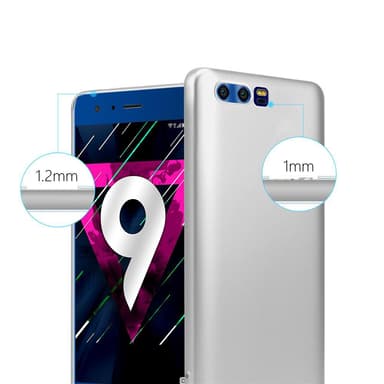 Deksel Honor 9 Case Cover (sølv)