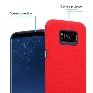 Samsung Galaxy S8 Deksel Case Cover (rød)