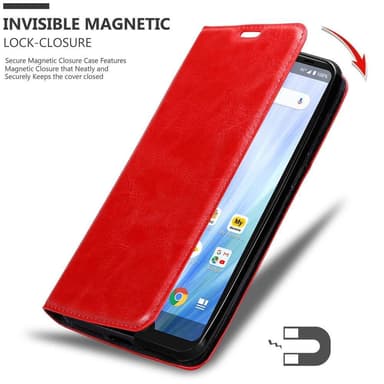 Sharp Aquos R3 lommebokdeksel case (rød)